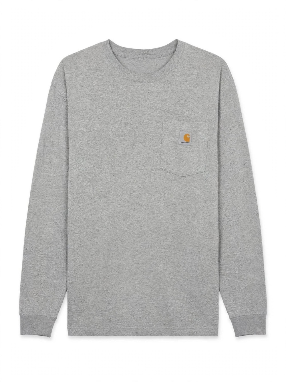 Carhartt Gray Long Sleeve Xl Loose Fit Pocketed Logo Shirt Men's
